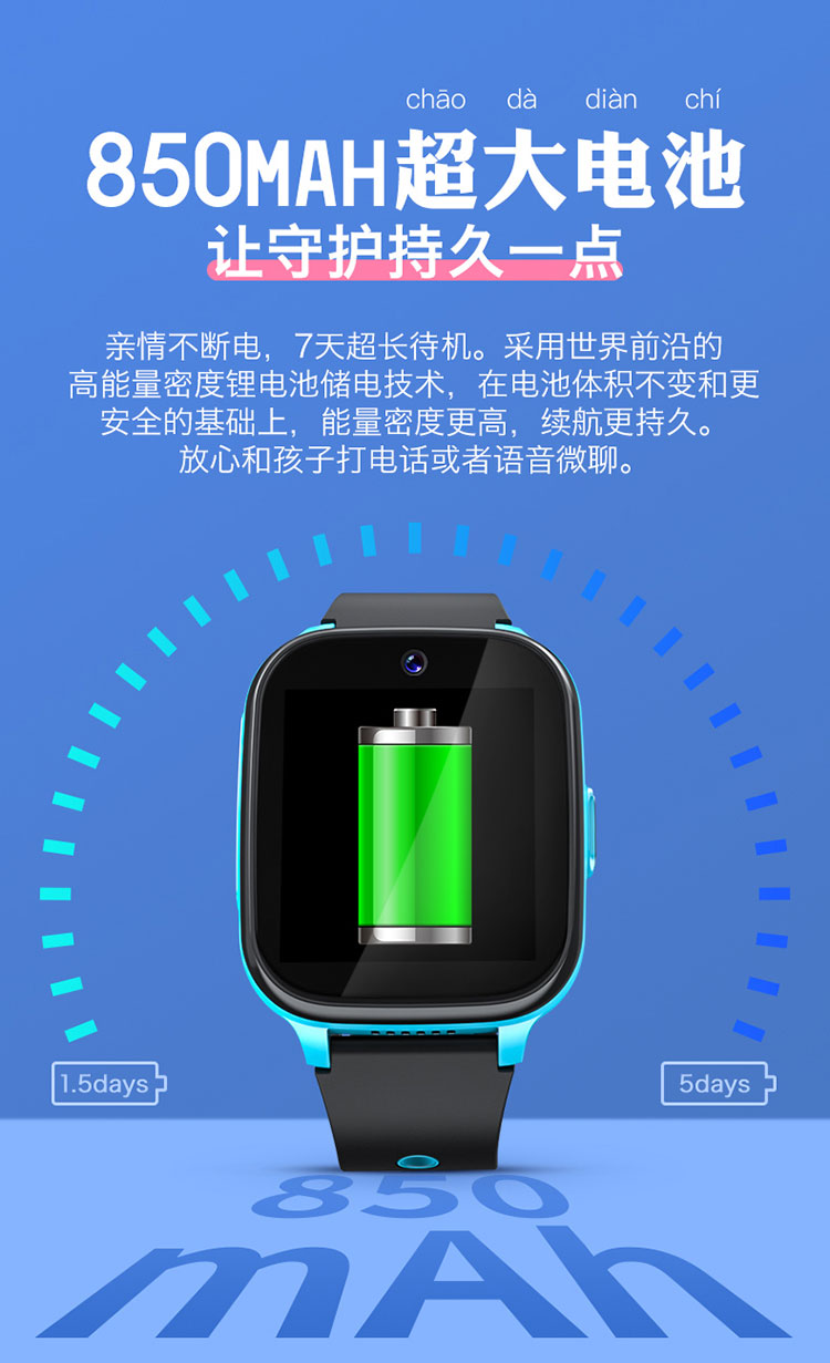 凯发平台4G全网通儿童电话手表智能GPS定位多功能手机可视频通话手环